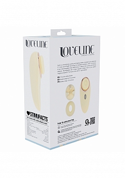Loveline - Aurie - AirTapTech - Rechargeable Vibrator- 10 Function - Waterproof - Yellow