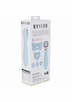 Loveline - Darling - AirTapTech - Rechargeable Vibrator - 10 Function - Waterproof - Blue