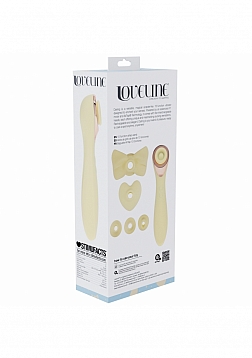 Loveline - Darling - AirTapTech - Rechargeable Vibrator - 10 Function - Waterproof - Yellow