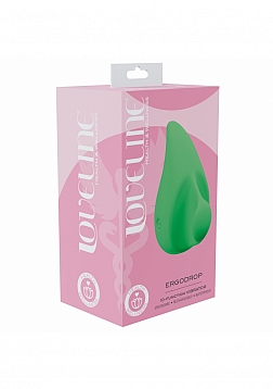 Loveline - ErgoDrop Vibe - 10 Function - Vibrating - Waterproof - Green