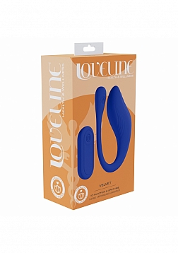 Loveline - Velvet G-Spot - 10 Function - Vibrating - Waterproof - Remote - Blue