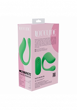 Loveline - Velvet G-Spot - 10 Function - Vibrating - Waterproof - Remote - Green