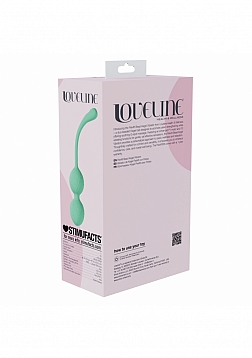 Loveline - PelviFit Beads Kegel Vibe - 10 Function - Vibrating - Waterproof - Remote - Green