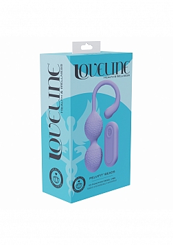 Loveline - PelviFit Beads Kegel Vibe - 10 Function - Vibrating - Waterproof - Remote - Lavender