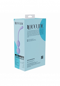 Loveline - PelviFit Beads Kegel Vibe - 10 Function - Vibrating - Waterproof - Remote - Lavender