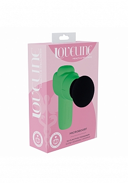 Loveline - MicroBoost Massager - 10 Function - Vibrating - Waterproof - Food Grade Silicone - Green