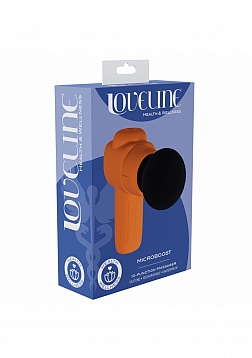 Loveline - MicroBoost Massager - 10 Function - Vibrating - Waterproof - Food Grade Silicone - Orange
