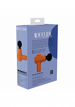 Loveline - MicroBoost Massager - 10 Function - Vibrating - Waterproof - Food Grade Silicone - Orange