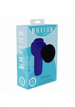 Loveline - MicroBoost Massager - 10 Function - Vibrating - Waterproof - Food Grade Silicone - Purple