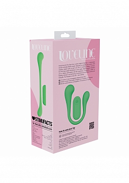Loveline - FlexEase Bend Vibe - 10 Function - Vibrating - Waterproof - liquid Silicone - Green