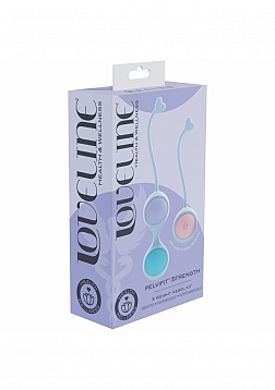 Loveline - PelviFit Strength Kegel Kit - 10 Function - Vibrating - Interchangeable - Waterproof - Re