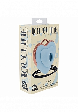 Loveline - Luvie - AirTapTech - Rechargeable Vibrator - 10 Function - Waterproof - Blue