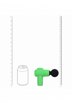 Loveline - MicroBoost Massager - 10 Function - Vibrating - Waterproof - Food Grade Silicone - Green