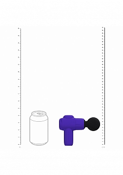 Loveline - MicroBoost Massager - 10 Function - Vibrating - Waterproof - Food Grade Silicone - Purple