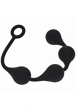 LEVELZ - Waterdrop Silicone Anal Balls - XL - 50mm - Black