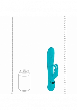 VIVE - Mimi - Rechargeable Triple Motor - G-Spot Vibrating and Tapping Rabbit - Blue