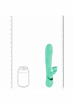 VIVE - Fiore - Rechargeable Triple Motor - G-Spot Air Wave VIbrating and Tapping Flared Clit Stimula