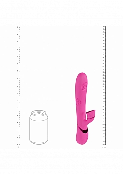 VIVE - Fiore - Rechargeable Triple Motor - G-Spot Air Wave VIbrating and Tapping Flared Clit Stimula