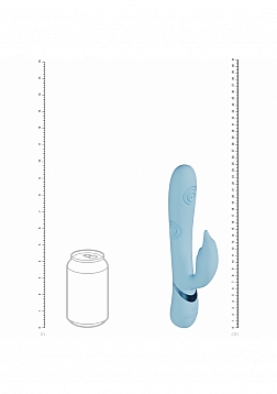 VIVE - Pallina - Rechargeable Triple Motor - G-Spot VIbrating and Tapping Beads Clit Stimulator - Bl