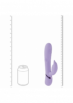 VIVE - Pallina - Rechargeable Triple Motor - G-Spot VIbrating and Tapping Beads Clit Stimulator - La