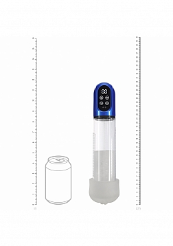 PUMPED - Engage - Automatic Pump - Masturbator - Waterproof - 6 Function - Metallic Blue