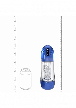 PUMPED - SonicPull - Masturbator - 10 Function - Suction - Vibration - Multimedia Enhanced - Metalli