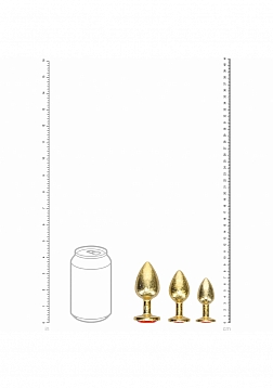 Ouch! Milan Collection -  Metal Anal Plug Set - Gold