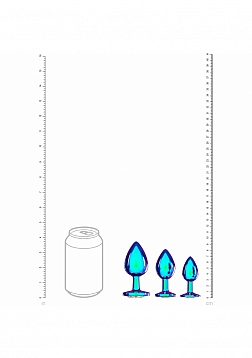 Ouch! Venice Collection -  Metal Anal Plug Set - Iridescent