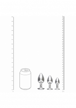 Ouch! New York Collection -  Metal Anal Plug Set - Silver