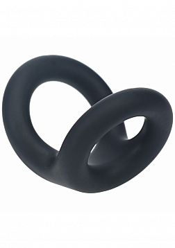 LEVELZ - Double O Silicone Cock Ring -  S  - Black