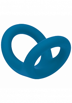 LEVELZ - Double O Silicone Cock Ring - M - Teal