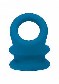 LEVELZ - Wide Double O Silicone Cock Ring - S - Teal