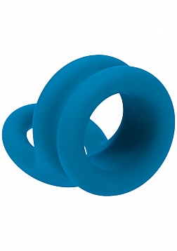 LEVELZ - Wide Double O Silicone Cock Ring - S - Teal