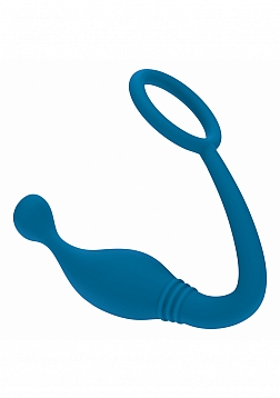 LEVELZ - Silicone Cock Ring with Prostate Stimulator - S - Teal