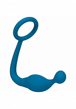 LEVELZ - Silicone Cock Ring with Prostate Stimulator - S - Teal
