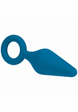LEVELZ - Silicone Anal Plug with Loop  - Medium - Teal