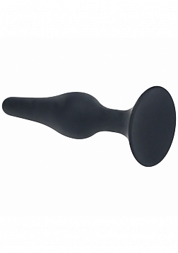 LEVELZ - Slim Silicone Anal Plug - Medium - Black