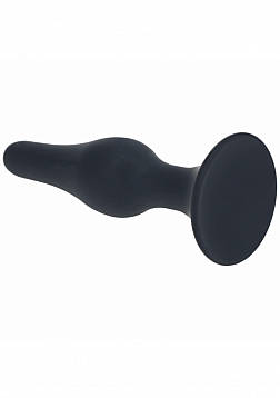 LEVELZ - Slim Silicone Anal Plug - Large - Black