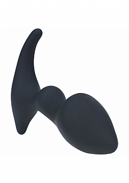 LEVELZ - Double Ripple Silicone Prostate Massager - Black