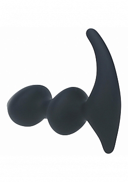 LEVELZ - Full Double Ripple Silicone Prostate Massager - Black