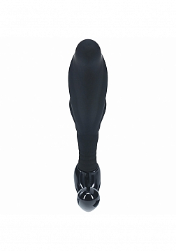 LEVELZ - Rippled with Hard Loop Silicone Prostate Massager - S - Black