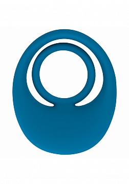 LEVELZ - Vibrating Liquid Silicone Cock & Ball Ring - Teal