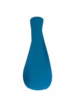 LEVELZ - Vibrating Liquid Silicone Cock & Ball Ring - Teal