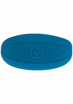 LEVELZ - Vibrating Liquid Silicone Cock & Ball Ring - Teal