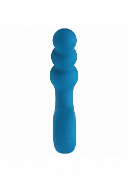 LEVELZ - Vibrating Beaded Silicone Prostate Massager with Loop - Teal