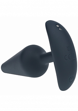 LEVELZ - Classic Vibrating Silicone Anal Plug - Medium - Black