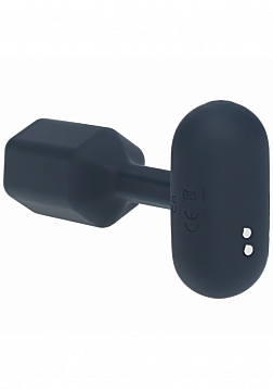 LEVELZ - Hexagonal Vibrating Silicone Anal Plug - Small - Black