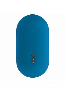 LEVELZ - Hexagonal Vibrating Silicone Anal Plug - Small - Teal