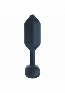 LEVELZ - Hexagonal Vibrating Silicone Anal Plug - Medium - Black