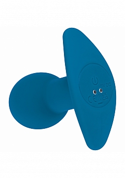 LEVELZ - Single Bulb Vibrating Silicone Anal Plug - Teal